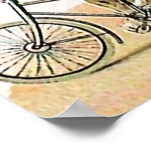 自転車乗り ポスター (角)