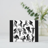 自転車乗り ポストカード (スタンド正面)