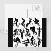 自転車乗り ポストカード (正面/裏面)