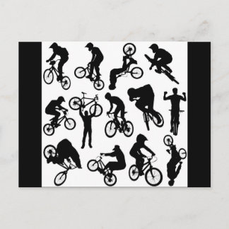 自転車乗り ポストカード
