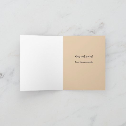 自転車事ビクトリアン故はすぐに良くなる カード (内部)