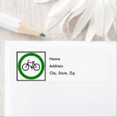 自転車交通道路標識 ラベル (インサイチュ)