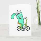 自転車付きスプレー缶 カード (正面)