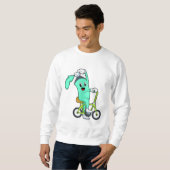 自転車付きスプレー缶 スウェットシャツ (正面フル)