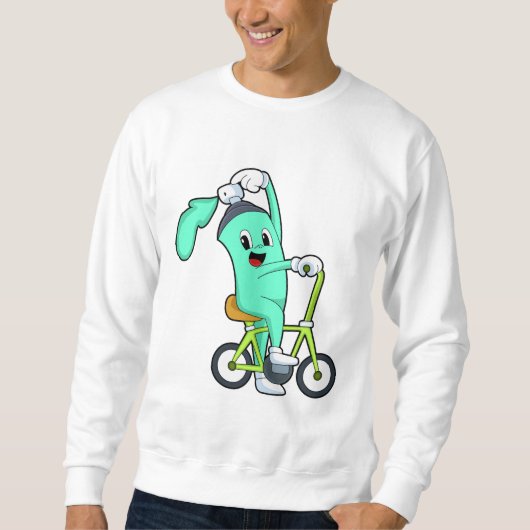 自転車付きスプレー缶 スウェットシャツ (正面)