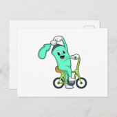 自転車付きスプレー缶 ポストカード (正面/裏面)