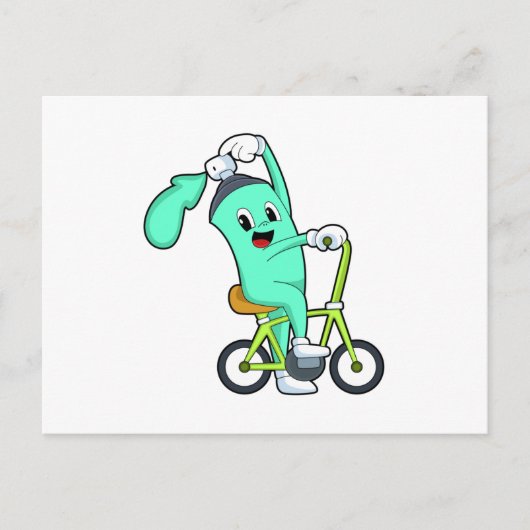 自転車付きスプレー缶 ポストカード (正面)