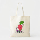 自転車付き大根 トートバッグ (正面)