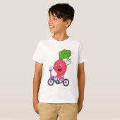 自転車付き大根 Tシャツ (正面フル)