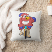 自転車付き鳥 クッション (ブランケット)