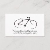 自転車修理バイクショップミニマリスト 名刺 (裏面)