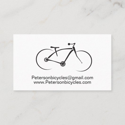 自転車修理バイクショップミニマリスト 名刺 (裏面)