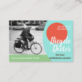 自転車修理ユーロ、3.346インチx 2.165インチ名刺 名刺 (正面)