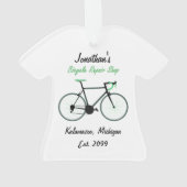 自転車修理店クリスマスオーナメント オーナメント (裏面)