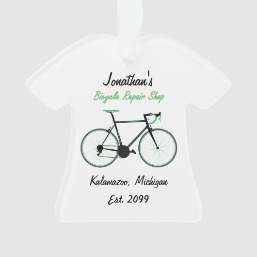 自転車修理店クリスマスオーナメント オーナメント (正面)