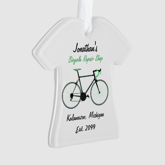 自転車修理店クリスマスオーナメント オーナメント (正面)