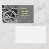 自転車修理店固定修理チェーン及びスプロケット 名刺 (正面/裏面)