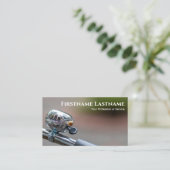 自転車修理店用シャイニークロムバイクベル 名刺 (スタンド正面)