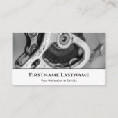 自転車修理店用メタルバイクピニオンギア 名刺 (正面)