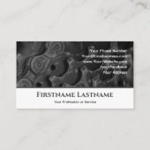 自転車修理店用メタルバイクピニオンギア 名刺 (裏面)