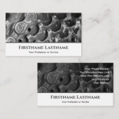 自転車修理店用メタルバイクピニオンギア 名刺 (正面/裏面)