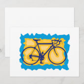 自転車切手の招待状 招待状 (正面/裏面)