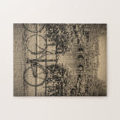 自転車及び運河-クラシックなアムステルダム-パズル ジグソーパズル (横)