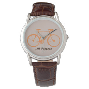 自転車名前パーソナライズされた付き自転車 腕時計