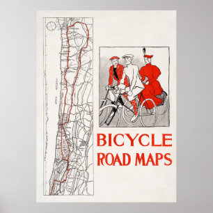 自転車地図 ポスター