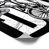 自転車好きなパパへ マウンテンバイク BMX 父の日ギフト ポスター (角)