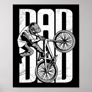 自転車好きなパパへ マウンテンバイク BMX 父の日ギフト ポスター