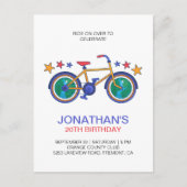 自転車好きのためのカスタマイズ誕生日 ポストカード (正面)