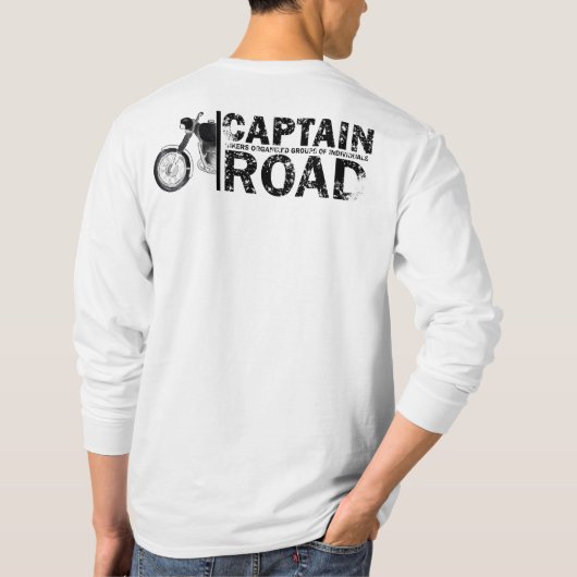 自転車好きのための美しい白いTシャツ Tシャツ (裏面)