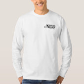 自転車好きのための美しい白いTシャツ Tシャツ (正面)