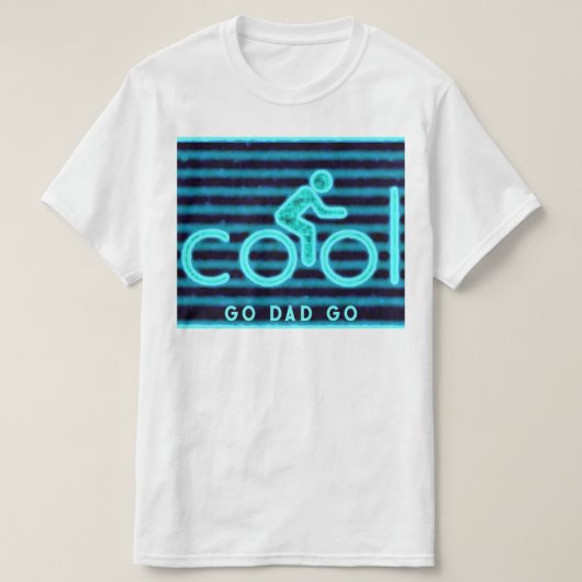 自転車好きのパパ Tシャツ (デザイン正面)