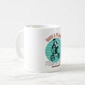自転車好きへの最高のプレゼント - 地球を救おう コーヒーマグカップ (正面左)