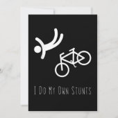 自転車好き-私は自分のスタントbmxサイクリングの贈り物をする サンキューカード (正面)