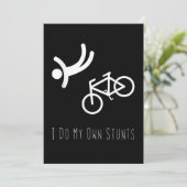 自転車好き-私は自分のスタントbmxサイクリングの贈り物をする サンキューカード (スタンド正面)
