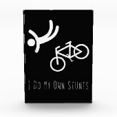 自転車好き-私は自分のスタントbmxサイクリングの贈り物をする フォトブロック (正面)