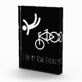 自転車好き-私は自分のスタントbmxサイクリングの贈り物をする フォトブロック (右)