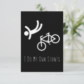 自転車好き-私は自分のスタントbmxサイクリングの贈り物をする 出欠カード (スタンド正面)
