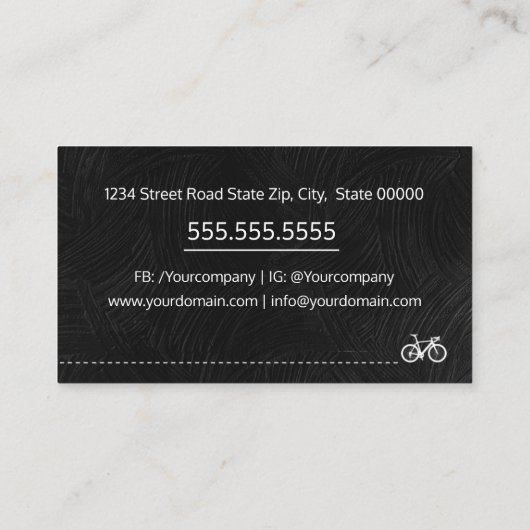 自転車専門家 名刺 (裏面)