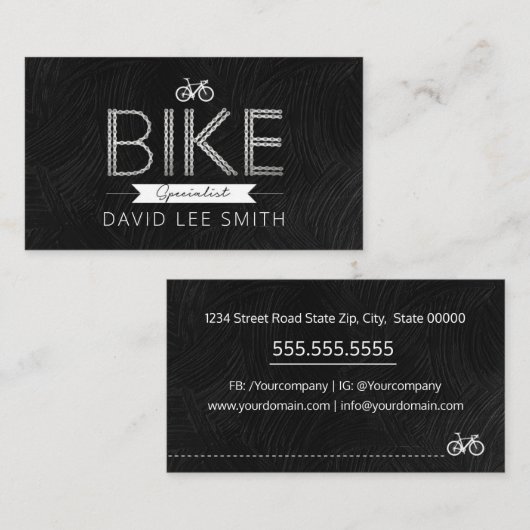 自転車専門家 名刺 (正面/裏面)