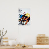 自転車広告のヴィンテージ ポスター (キッチン)