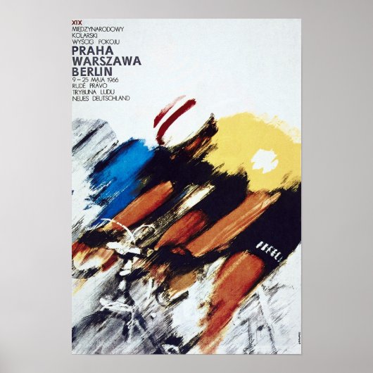 自転車広告のヴィンテージ ポスター (正面)