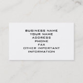 自転車店用名刺 名刺 (裏面)