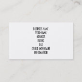 自転車店用名刺 名刺 (裏面)