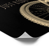 自転車引用文タイポグラフィポスターウォールアート ポスター (角)