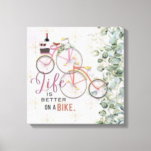 自転車引用文 キャンバスプリント (正面)