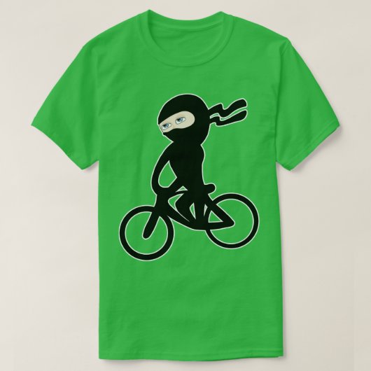 自転車忍者1 Tシャツ (デザイン正面)